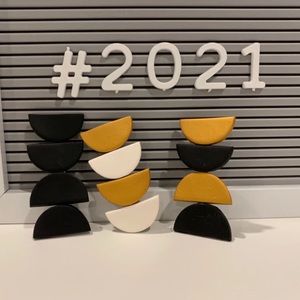 3~ Handmade polymer clay hair pins